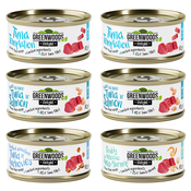 Poskusno mešano pakiranje Greenwoods Delight tuna 6 x 70 g - Miks: 4 sorte