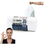 shumee Vreče za odpadke 35l bele HDPE 50 kosov.