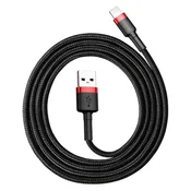 BASEUS Baseus Cafule USB Lightning kabel 2.4A 1m (crveno+crno)