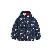 TOMMY HILFIGER Zimska jakna PEANUTS mornarska/rdeča/bela