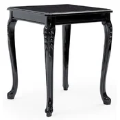 Casa Padrino luxury baroque side table black - Handmade solid wood table in baroque style - Luxury living room furniture in baroque style - Baroque furniture - Noble & Magnificent