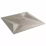 vidaXL Stenske plošče 24 pcs Zvezda Betonski 50 x 50 cm XPS Pena