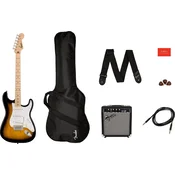 Fender Squier Sonic Stratocaster Pack 2-Color Sunburst Električna kitara (Kot novo)