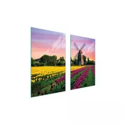 shumee STEKLENA ZAŠČITNA PLOŠČA ZA ŠTEDILNIK 75x52 MEADOW