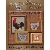 Country Chickens and Roosters Cross Stitch Patterns