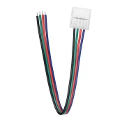RGB LED priključek s kablom 10mm enostranski