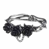 Zapestnica ALCHEMY GOTHIC - Wild Black Rose - A125