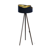 Podna lampa GALAXY 1xE27/60W/230V plava/wenge
