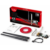 CUDY WE3000 AX5400 Wi-Fi 6E + BT5.2 PCI Express Adapter