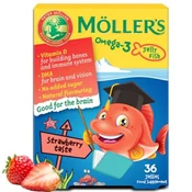 Möllers Omega-3 Jelly Fish ukus jagode, 36 gumenih ribica