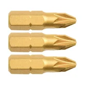 KITO Križna konica 4741373 komplet 3-delnih križnih nastavkov, PZ 3x25mm, S2-titanova obdelava, FORTUM- , komplet 3-delnih križnih nastavkov, PZ 3x25mm, S2-titanova obdelava, FORTUM- , S2