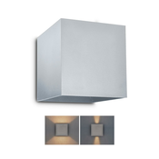 Brilagi - LED spoljašnja zidna svetiljka CUBE LED/6W/230V siva IP54