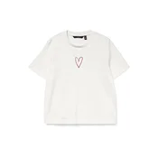VERO MODA Majica VMSARA METTE rdeča/bela