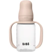 BIBS - Steklenička za učenje pitje, silikon - Blush