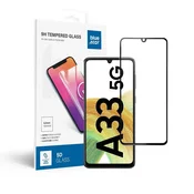 Blue Star Kaljeno steklo za Samsung Galaxy A33 5G (full glue/združljivo z ovitki) Blue Star 5D, črno