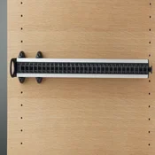 Izvlečno držalo za kravate model A, 505 x 82 x 85 mm, aluminij/um. masa, črna