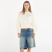 Mikina FRED PERRY Tipped Sweatshirt Ecru 10