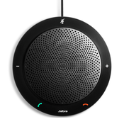 Jabra SPEAK™ 410 MS Speakerphone for UC, USB Conference solution, 360-degree-microphone, Plug&Play, mute and volume button, Wideband, Microsoft optimized Version B: incl. Smart Button activated via Ja (7410-109)