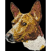 shumee Basenji, Basenji, Kongo pes - našitek v obliki psa, vezeni našitek, edinstvena dekoracija nahrbtnika znamke Art-Dog