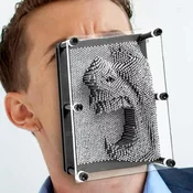 Jekleni odtisi Pin Art - velik