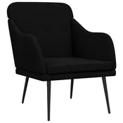vidaXL vidaXL Fotelj črn 63x76x80 cm blago, (20929407)