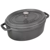 Staub Cocotte G-GY 29cm i oval grey