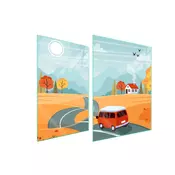 shumee ZAŠČITNA STEKLENA PLOŠČA ZA ŠTEDILNIK 70x52 AUTO