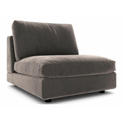 Modularna fotelja Seattle L102 Smeđa, 87x92x110cm, Tkanina, GambeNoge: Plastične