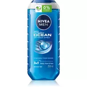 NIVEA MEN Fresh Ocean poživitveni gel za prhanje za moške 250 ml