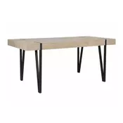 Miza Berwyn 691 (Svetel les) Svetel les, 75x90x150cm, MDF plošča, Kovina