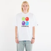 Majice A BATHING APE Multi Ape Head By Bathing Ape Relaxed Fit Tee White S