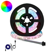LED traka 2 pcs Crna i prozirna 750 mm Bakar i plastika