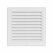 HACO Prezračevalna rešetka Ventilation grille with mesh VM, 200 x 200 mm, white 0203