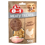 3 + 1 gratis! 4 x 50 g 8in1 Meaty Treats -  Meaty Treats, pileca prsa