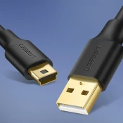 Ugreen Kabel USB - mini USB 480 Mbps 1,5 m črn
