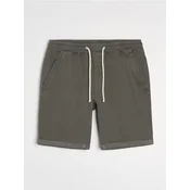 Sinsay - Jogger kratke pantalone od trapera - pepaljasto zelena