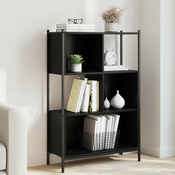 Regal za knjige crni 72x28x109 cm od konstruiranog drva