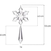 springos Kristali za božične okraske v obliki snežinke 12,5 cm., (21637791)