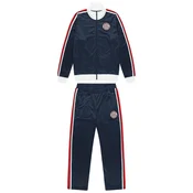 LONSDALE Športna trenirka Chigwell mornarska/temno rdeča/bela