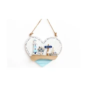 SILFC PLAKETA SEASHORE HEART 19x14cm