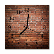 tulup.si Steklena kvadratna ura Brick 30x30 cm