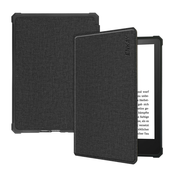 Modni etui Cloth za Amazon Kindle Paperwhite 5 - črn