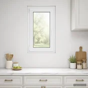 vidaXL Notranja barva okna za klet bela RISOR 50 x 100 cm