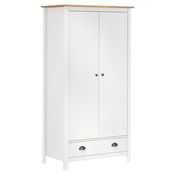 Den Garderobna omara z 2 vrati Hill Range bela 89x50x170cm b