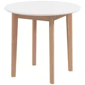 Homestar Okrogla jedilna miza 75x76 cm bela