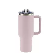 Termovka s slamico MIAU - vijolična, 1200 ml