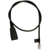 JABRA QD Cord to RJ10, straight, 0,5 meters, e.g. for Lucent Callmaster V, VI, Cisco 79xx and PLX A22
