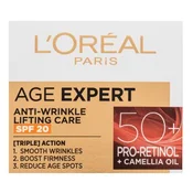 L’Oréal Loreal Pro-Retinol Age Expert krema proti gubam SPF20 50+ 50 ml