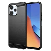 TPU gel ovitek Brushed Carbon za Xiaomi Redmi 12 4G/5G - črn