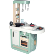 Kuchynka s elektronickými funkciami Cherry Kitchen Smoby s jedálenským pultom a spotrebičmi 25 doplnkov - 96 cm výška/49 cm pult